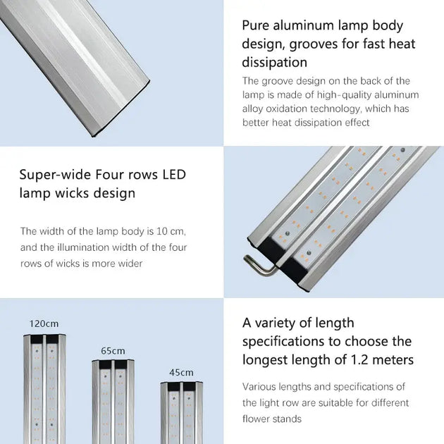 LED Full Spectrum Grow Lamp Stand MHB Hydroponics