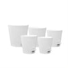 5-Piece Self-Watering Planters – White Flower Pots MHB Hydroponics