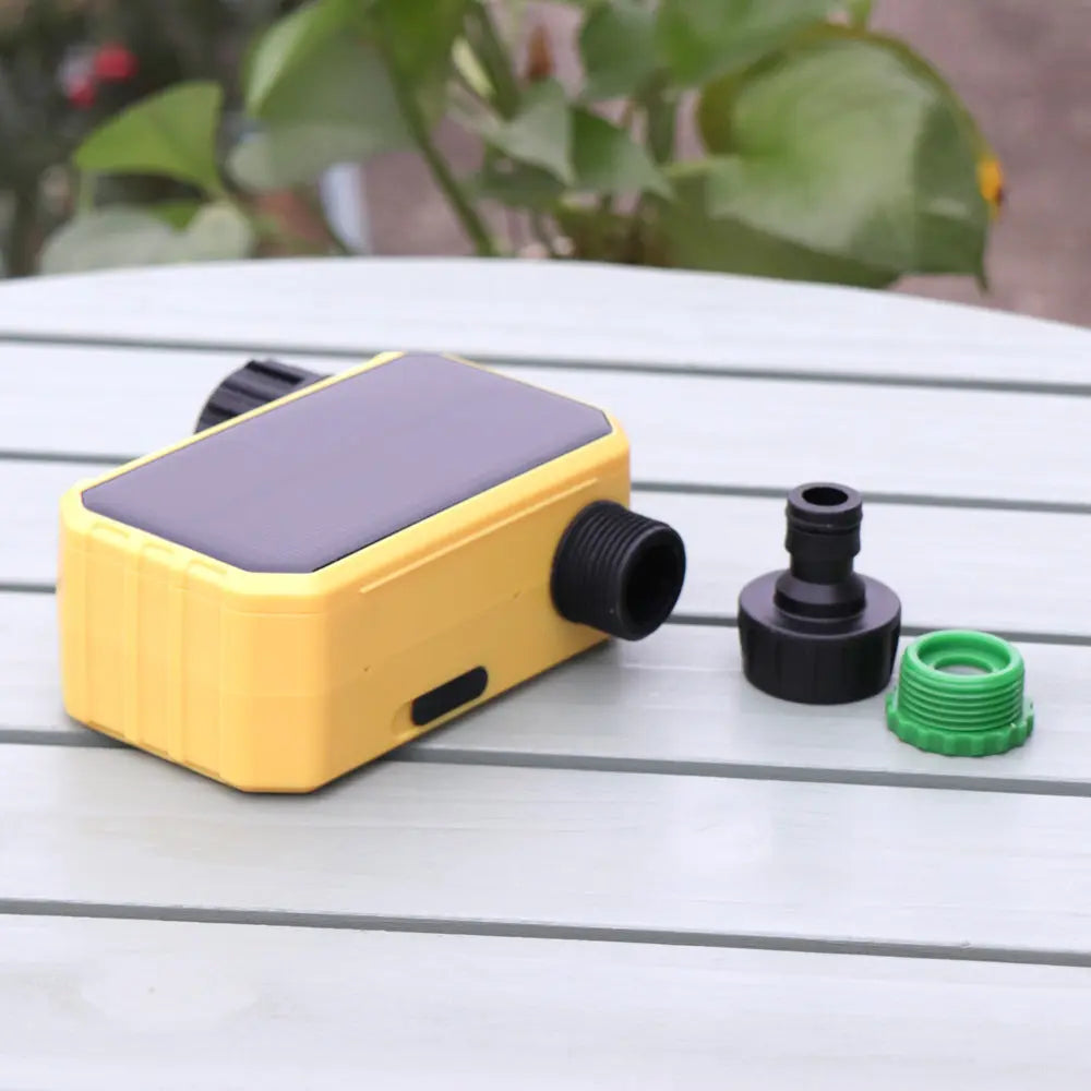 Solar-Powered Digital Watering Timer with Rain Sensor MHB Hydroponics