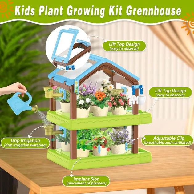 Kids Planting Sunroom Double Layer MHB Hydroponics