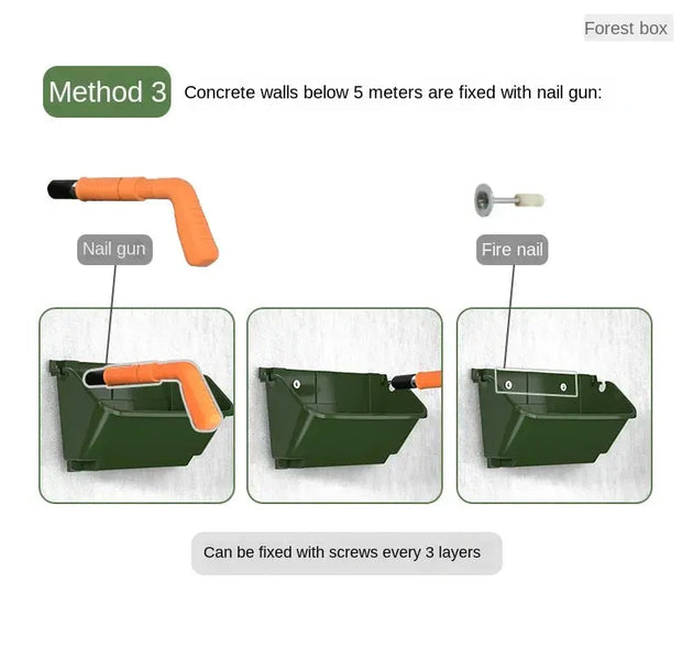 Stackable Wall Hanging Plastic Vertical Garden Planter MHB Hydroponics