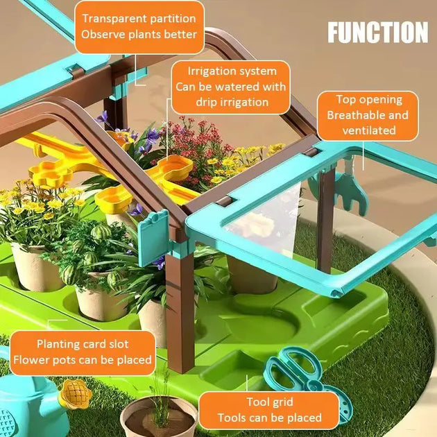 Kids Planting Sunroom Double Layer MHB Hydroponics