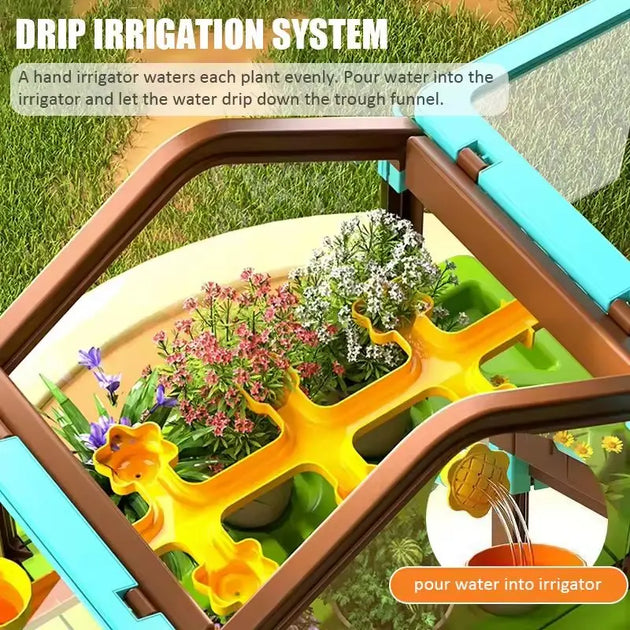 Kids Planting Sunroom Double Layer MHB Hydroponics