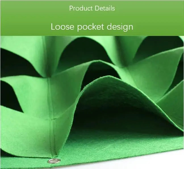 Vertical Hanging Wall Planting Grow Bag with 36 Pockets MHB Hydroponics