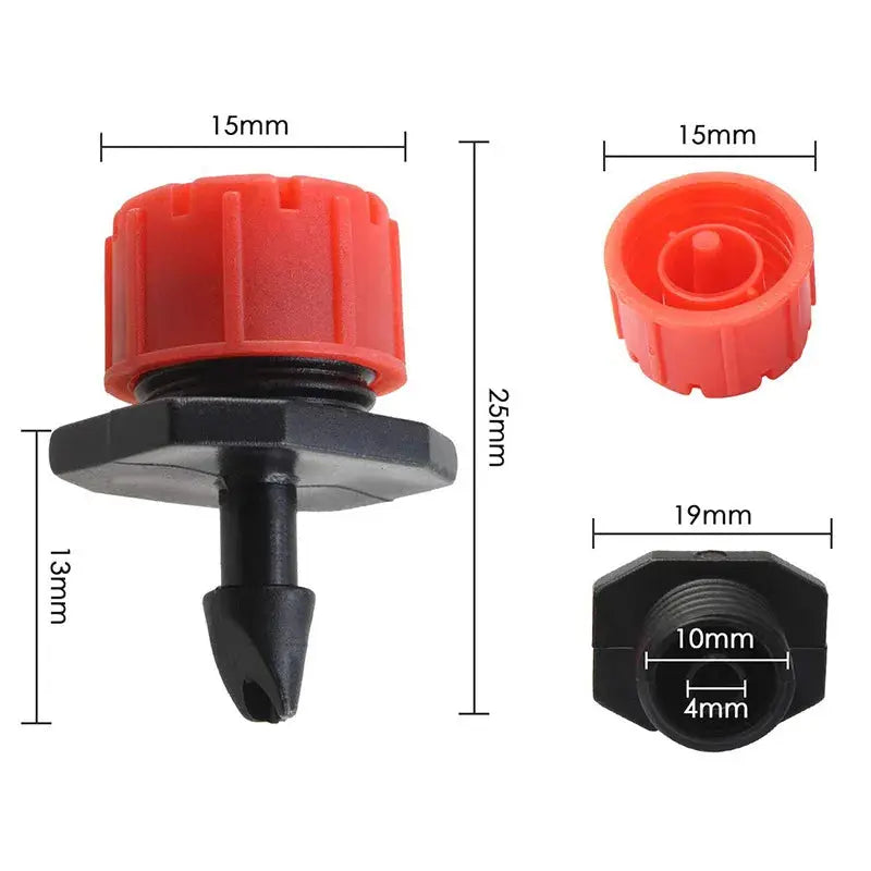 Adjustable 8L/H Mini Dripper – Garden Drip Irrigation System (20pcs) MHB Hydroponics
