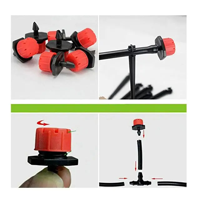Adjustable 8L/H Mini Dripper – Garden Drip Irrigation System (20pcs) MHB Hydroponics