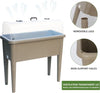 Self Watering Raised Garden Bed with Ventilation Transparent Lid MHB Hydroponics