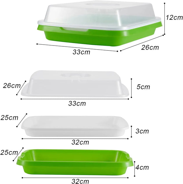 Microgreens Tray with Lid MHB Hydroponics