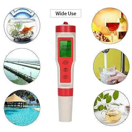 4 in 1 Meter (EC, PPM, PH, Temp) MHB Hydroponics