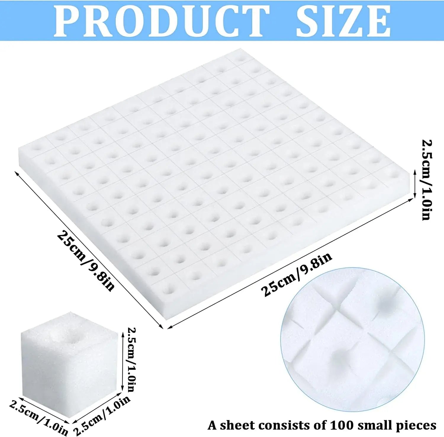 Sponges Sheet (1-inch) MHB Hydroponics