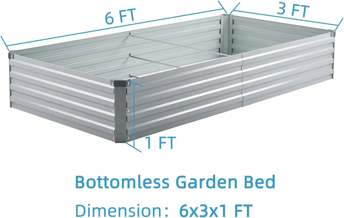Galvanized Raised Garden Bed MHB Hydroponics