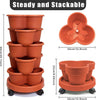 Tier Tower Pro™ Vertical Stackable Planter – 5-Tier Movable Garden with Self-Watering MHB Hydroponics