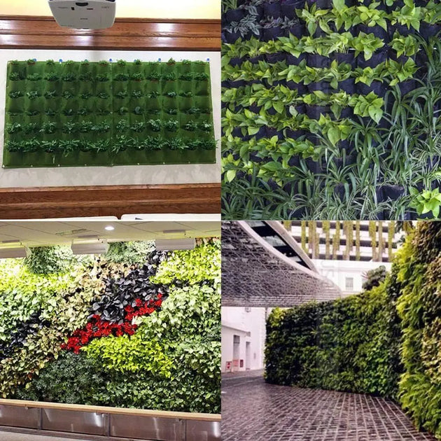 Vertical Hanging Wall Planting Grow Bag with 36 Pockets MHB Hydroponics