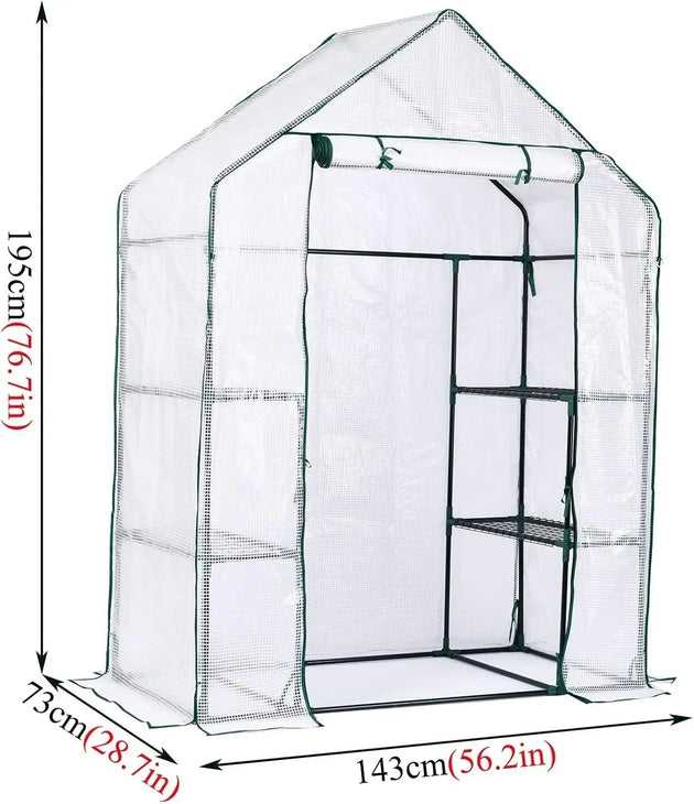 Portable Walk-in Greenhouse (143 x 73 x 195 cm) MHB Hydroponics