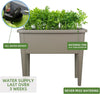 Self Watering Raised Garden Bed with Ventilation Transparent Lid MHB Hydroponics