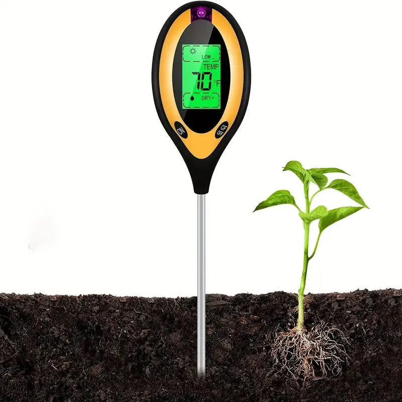 Soil Ph Meter (4 in1)Temp/Moisture/PH/sunlight MHB Hydroponics