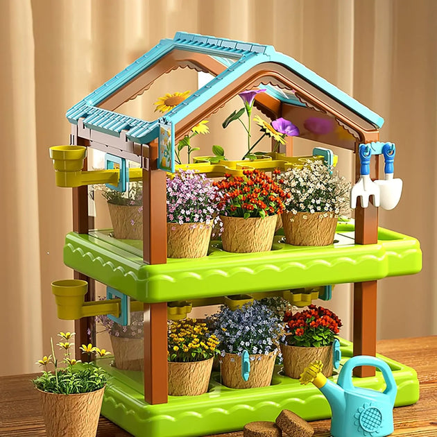 Kids Planting Sunroom Double Layer MHB Hydroponics