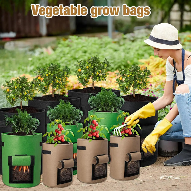 Potato Grow Bags with Flap and Handle MHB Hydroponics