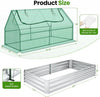 Galvanized Raised Garden Bed with Cover MHB Hydroponics