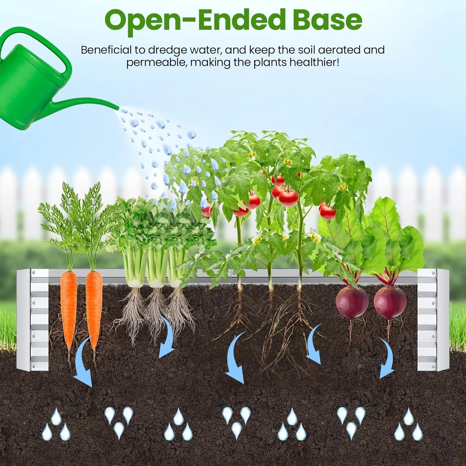 Galvanized Raised Garden Bed with Cover MHB Hydroponics