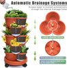 Tier Tower Pro™ Vertical Stackable Planter – 5-Tier Movable Garden with Self-Watering MHB Hydroponics