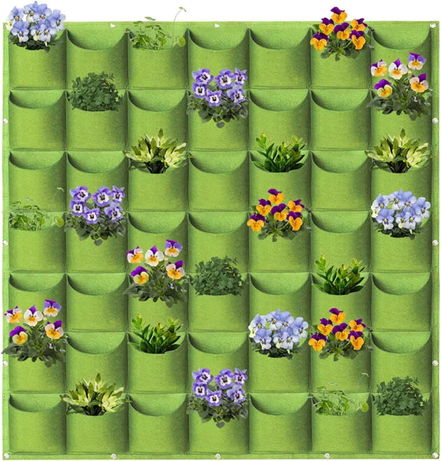 Vertical Hanging Wall Planting Grow Bag with 36 Pockets MHB Hydroponics