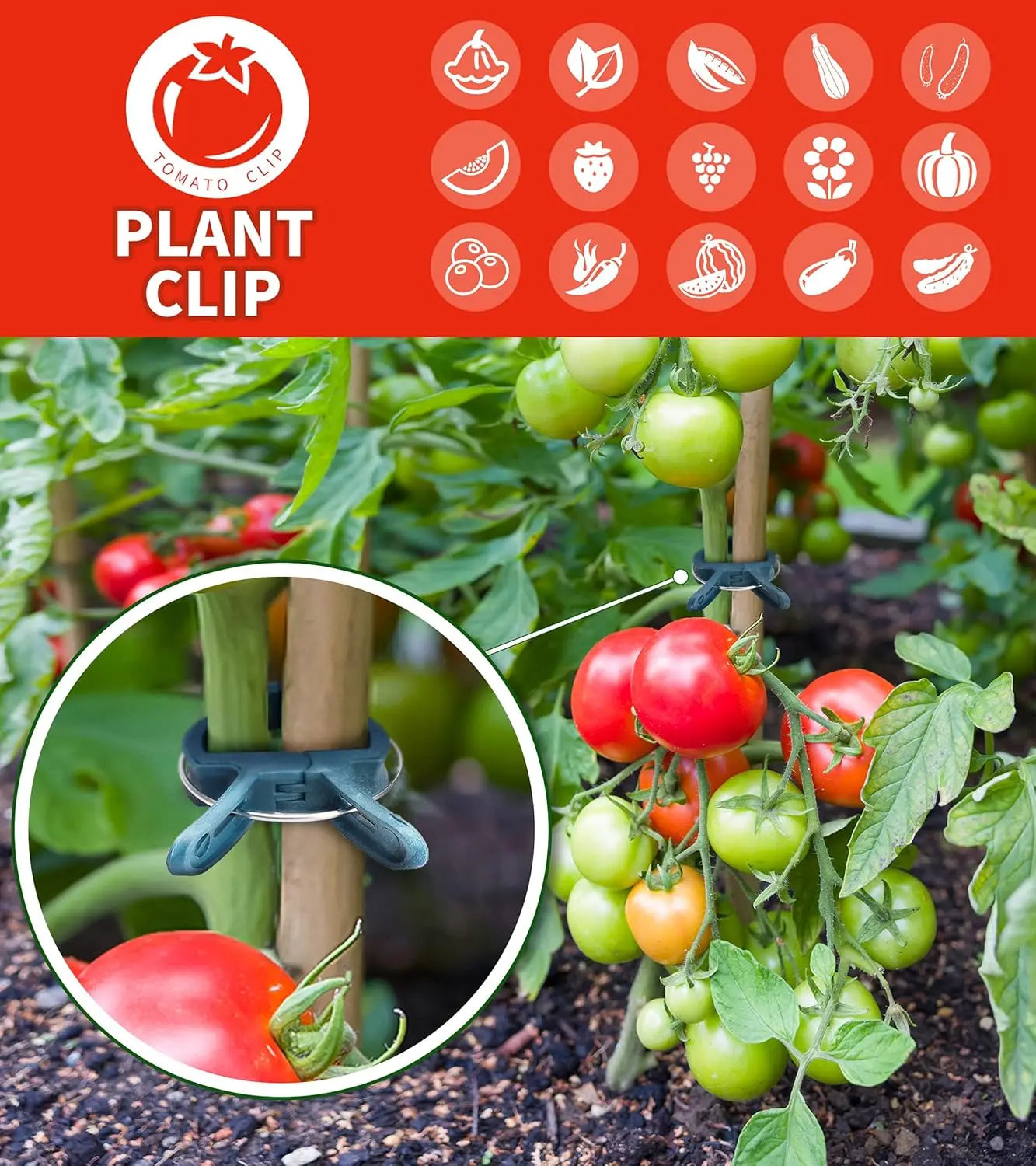 10 pcs Plant Support Clips MHB Hydroponics