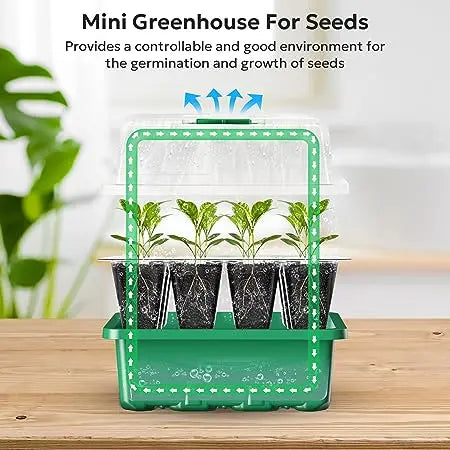 Seed Starter Trays with Humidity Dome MHB Hydroponics