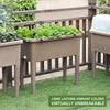 Self Watering Raised Garden Bed with Ventilation Transparent Lid MHB Hydroponics