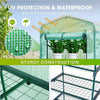 Mini 4-Tier Greenhouse with Green PE Cover and Shelf MHB Hydroponics