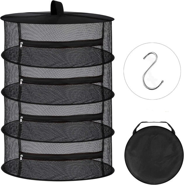 Drying Rack - 4 Layer Folding Mesh MHB Hydroponics