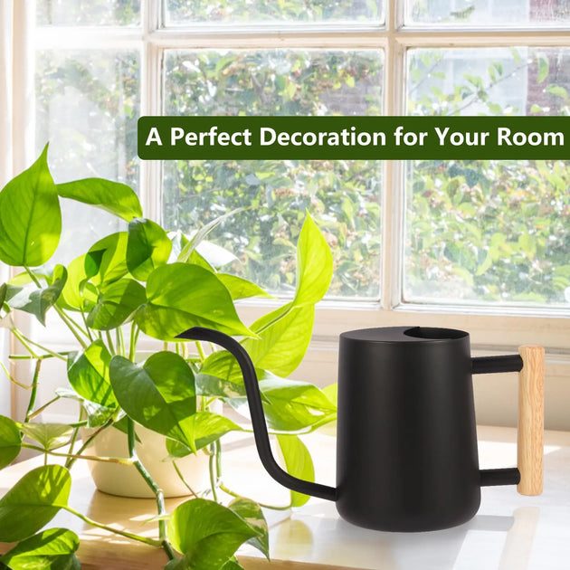 Watering Can for Indoor Plants, 35 oz/1000 ml Metal Stainless Steel MHB Hydroponics