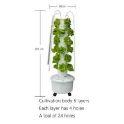 Vertical Hydroponics Indoor Tower - MHB Hydroponics