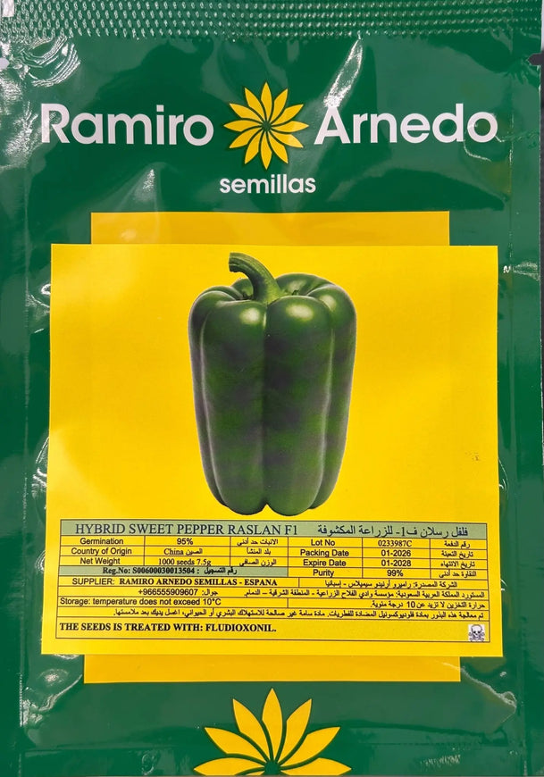Hybrid Sweet Pepper RUSLAN F1 MHB Hydroponics