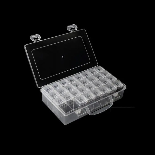 Garden Seed Storage Organizer Box Set – 32-Slot Transparent Container MHB Hydroponics