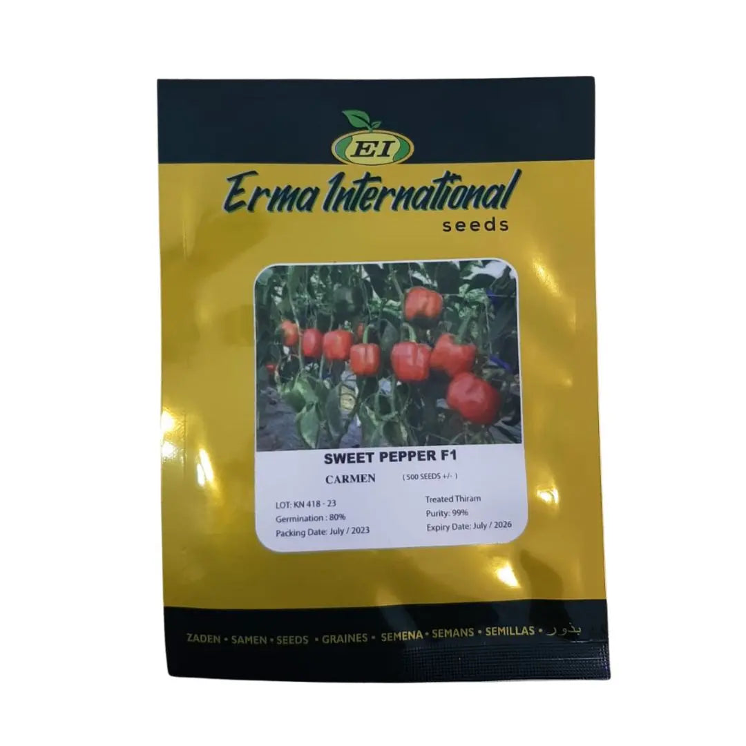 Carmen Sweet Pepper F1 - Erma International Seeds (10 seeds) Erma International Seeds