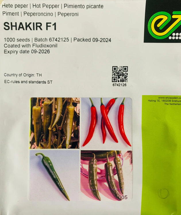 Shakir Hot Pepper F1 - Enza Zaden (10 seeds) Enza Zaden
