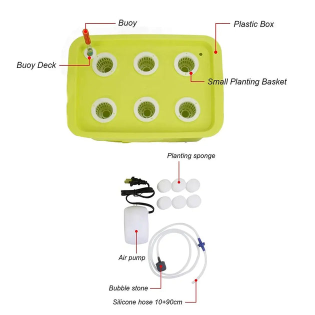 Small Hydroponics Kit (6-holes) MHB Hydroponics