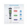 3 in 1 (pH, PPM, Temp) Meter MHB Hydroponics