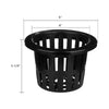 4-inch Net Pots Black MHB Hydroponics