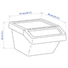 White Tank with Lid MHB Hydroponics