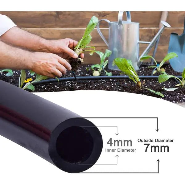 4/7 mm Black Tube (Flexible) MHB Hydroponics