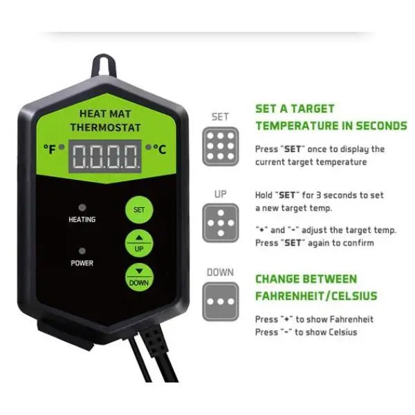 Heating Mat + Thermostat MHB Hydroponics